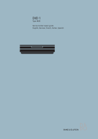 Bang & Olufsen - DVD-1-Service-Manual